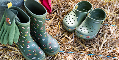 Gartenclogs, Gummistiefel, Gartenschuhe